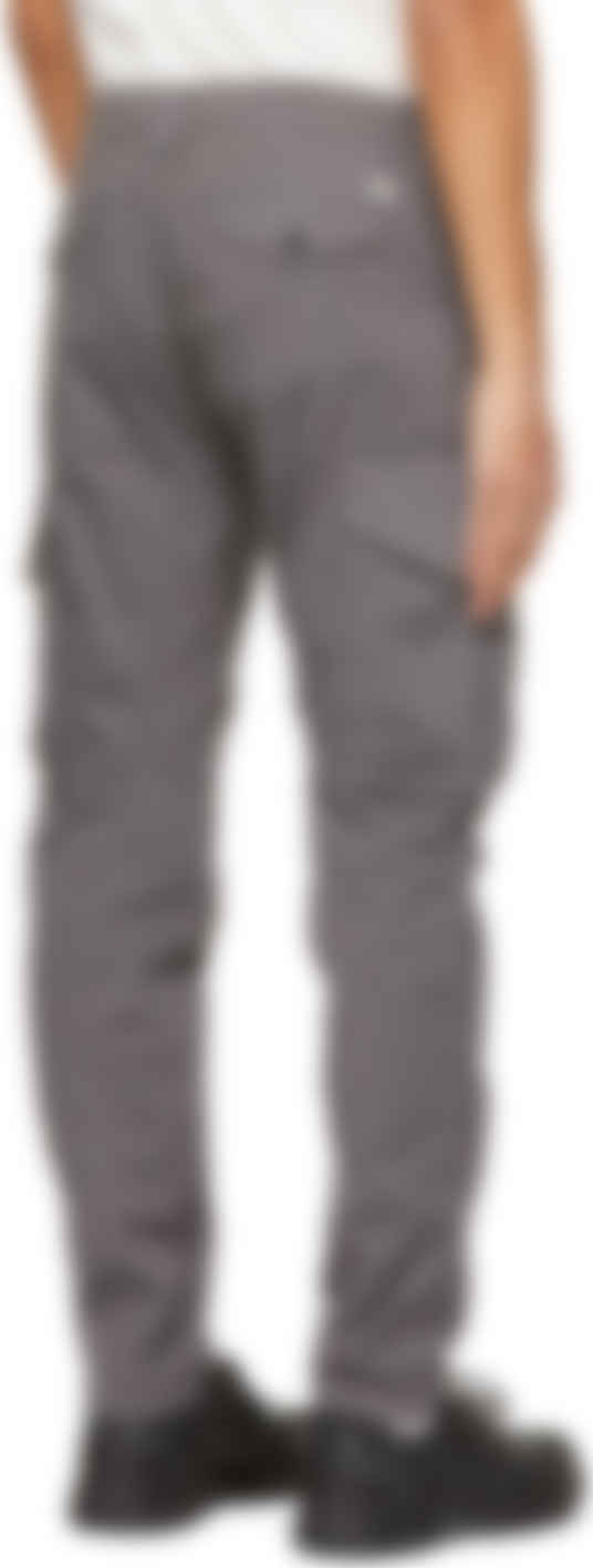cp company garment dyed stretch sateen cargo pants