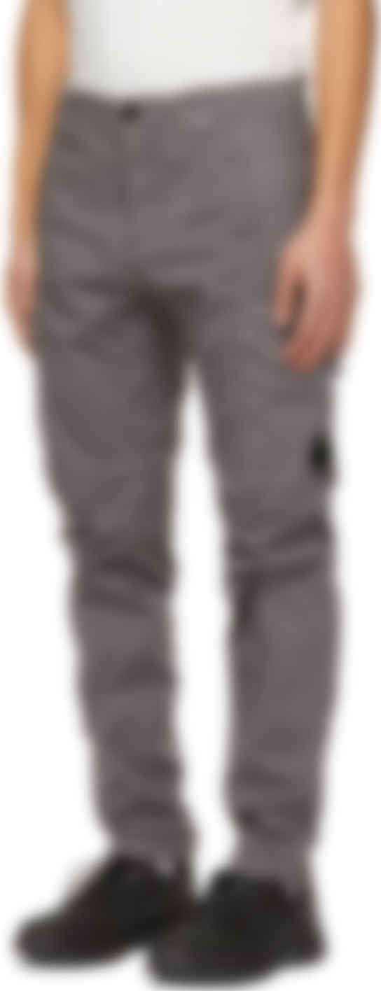 cp company garment dyed stretch sateen cargo pants