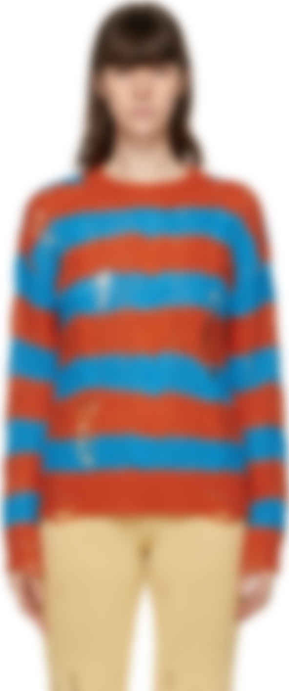 blue cable sweater