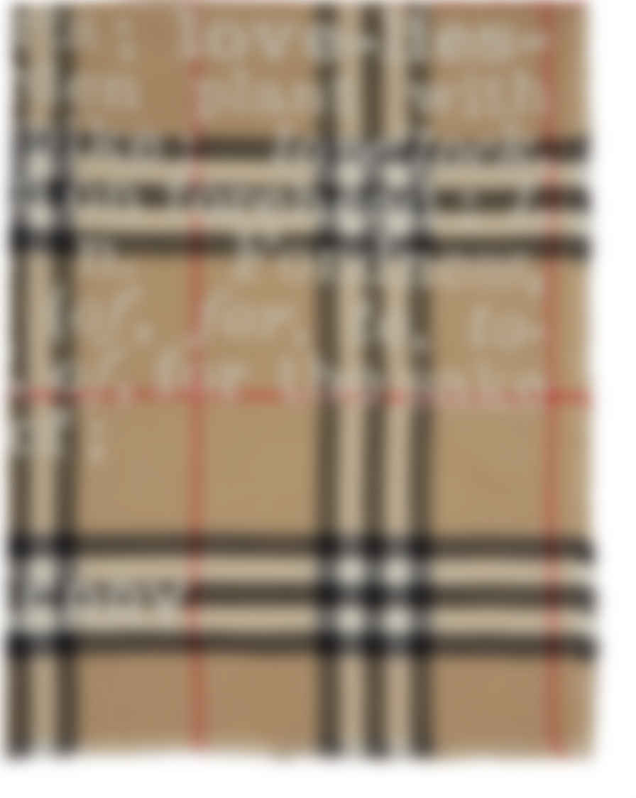 Burberry ベージュ カシミア チェック Love マフラー Ssense 日本