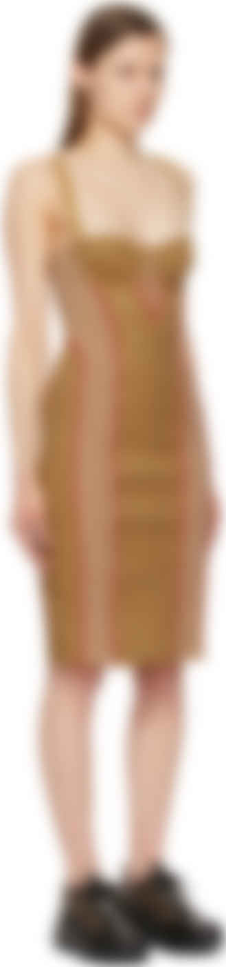Tan corset dress