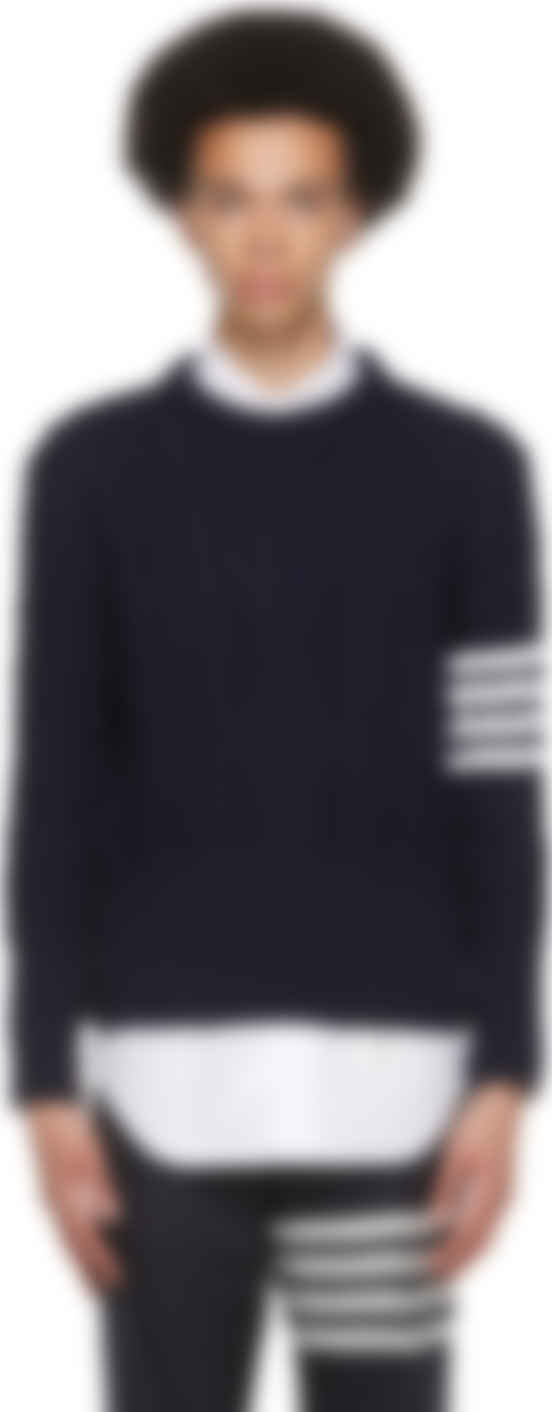Thom browne navy sweater Clearance