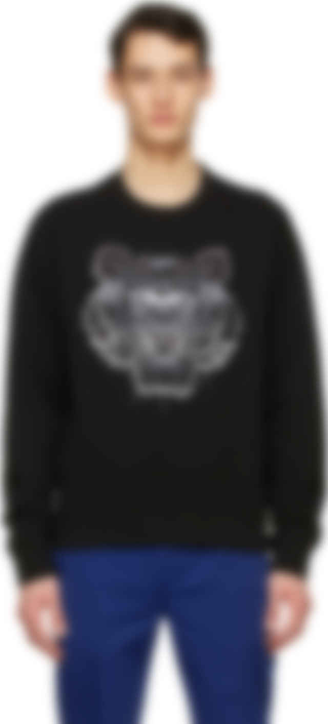 kenzo black tiger hoodie