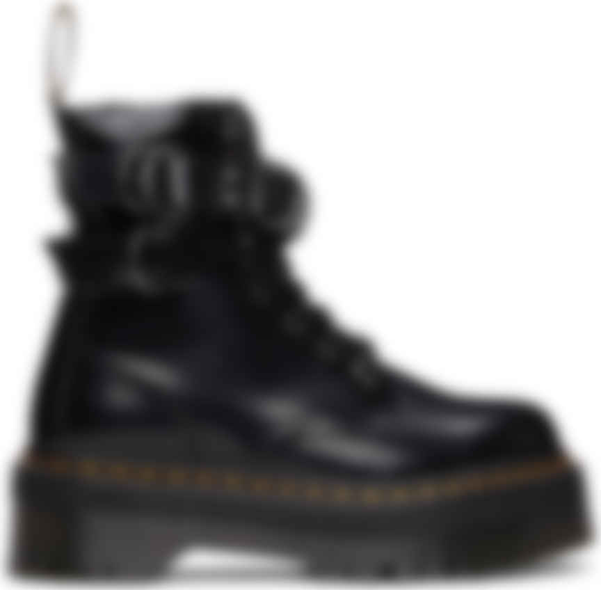 Dr Martens ブラック Jadon Hardware プラットフォーム ブーツ Ssense 日本