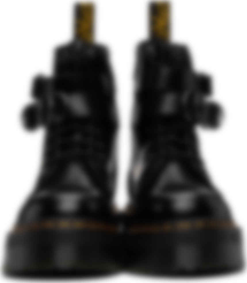 Dr Martens ブラック Jadon Hardware プラットフォーム ブーツ Ssense 日本