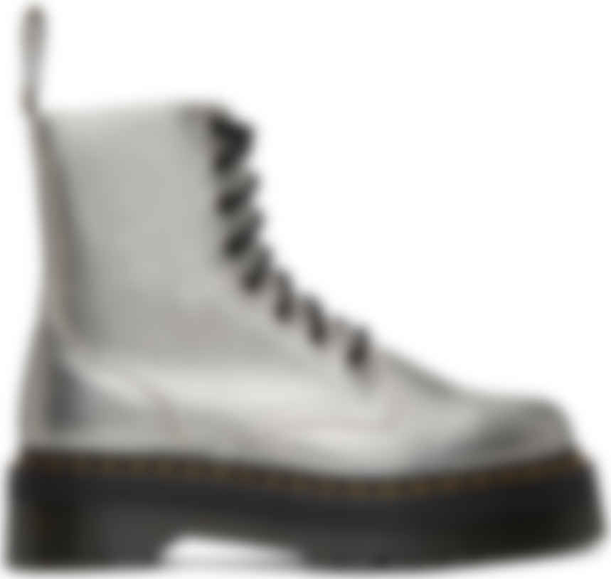 Doc martens argentées store