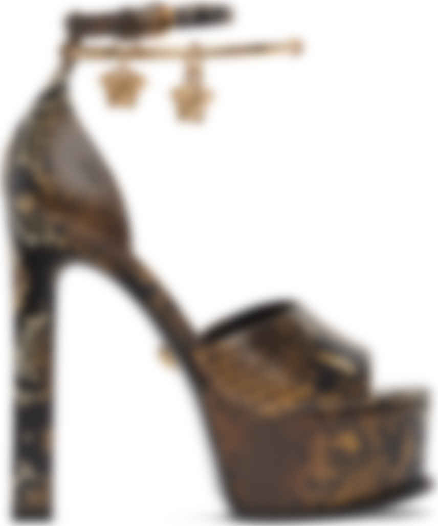 versace signature ankle strap sandals