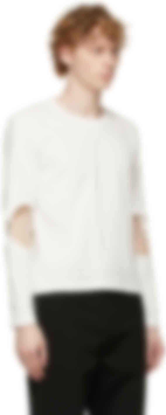 Dion Lee ホワイト Rib Hook ロング スリーブ T シャツ Ssense 日本