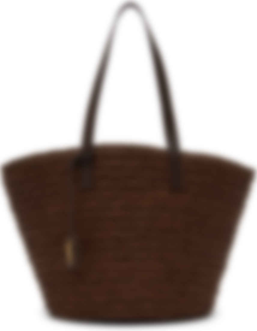 Saint Laurent 棕色中号panier 托特包 Ssense