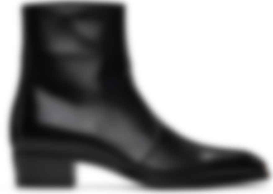 saint laurent zip boots