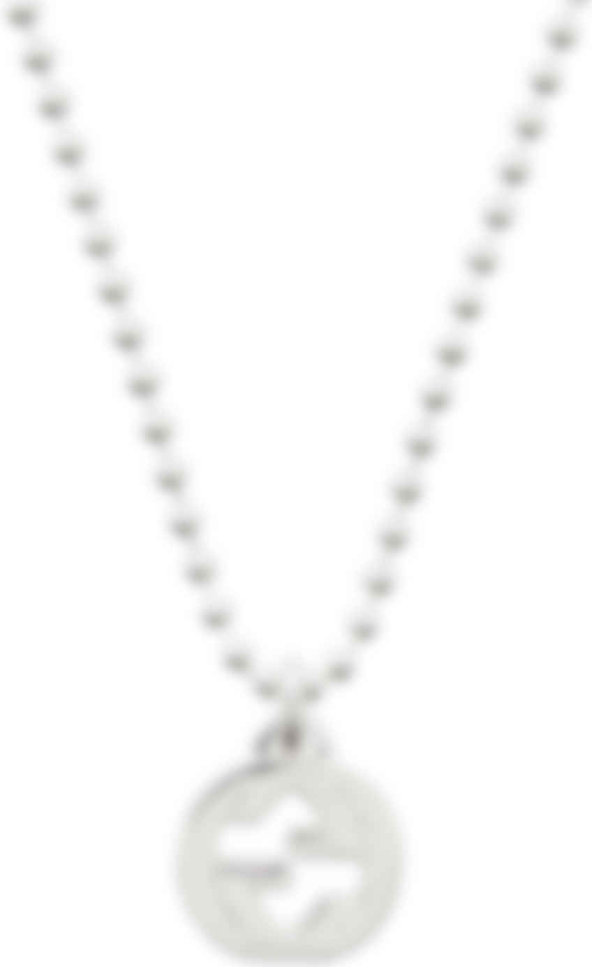 Gucci: Silver Interlocking G Necklace | SSENSE