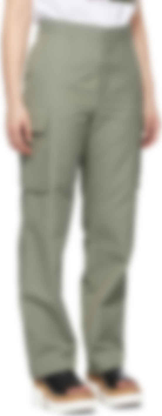 khaki side pocket trousers