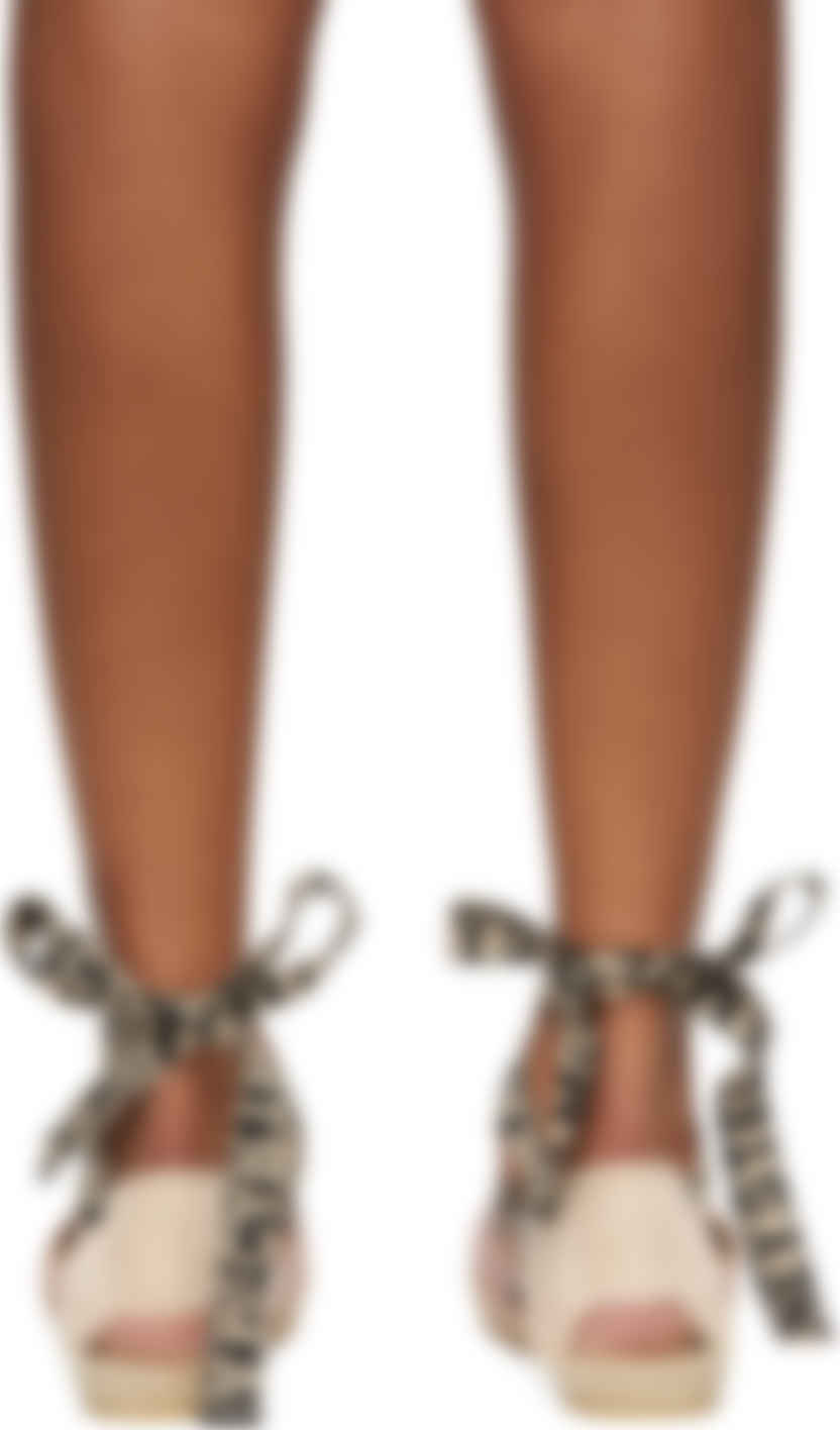 Stella Mccartney Pink Gaia Open Espadrilles Ssense