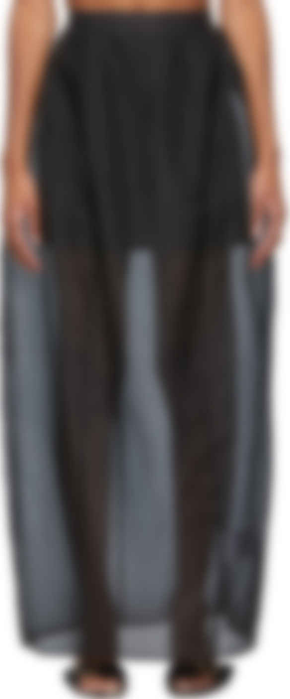 black envelope skirt