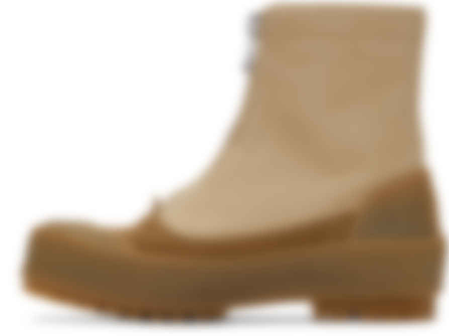 beige duck boots