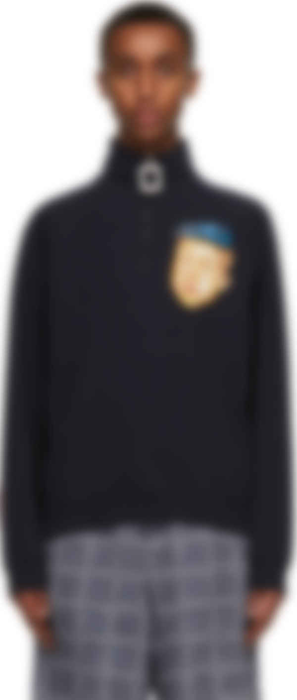 jw anderson half zip sweater