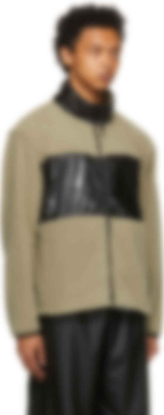 taupe fleece jacket