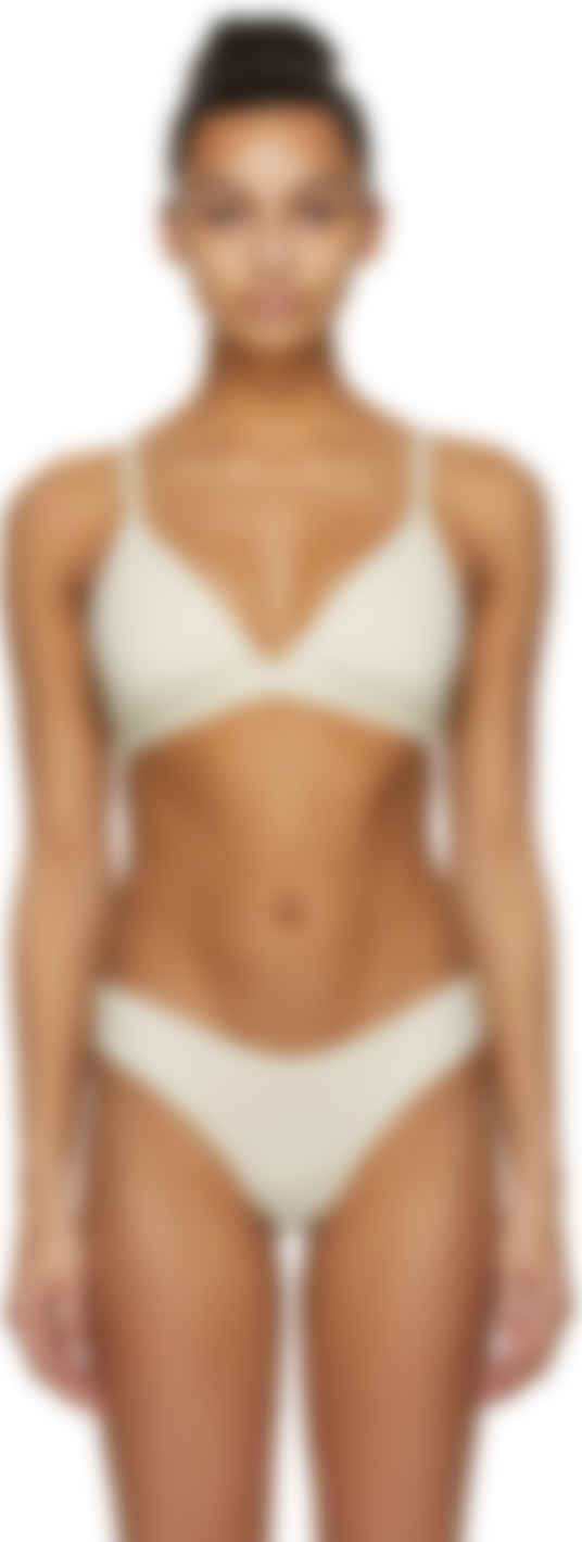white triangle bralette