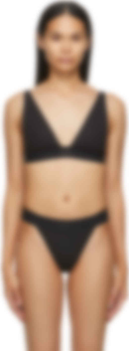 skims cotton plunge bralette