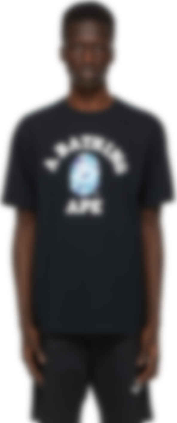 Bape Black Camo College T Shirt Ssense Canada