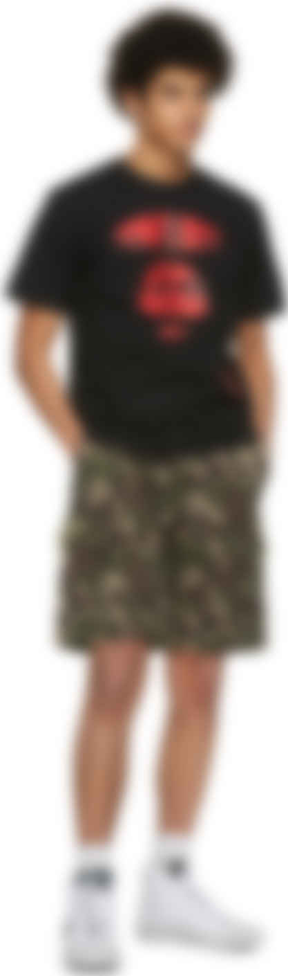 pe By A Bathing Ape Green Brown Camo Shorts Ssense Canada