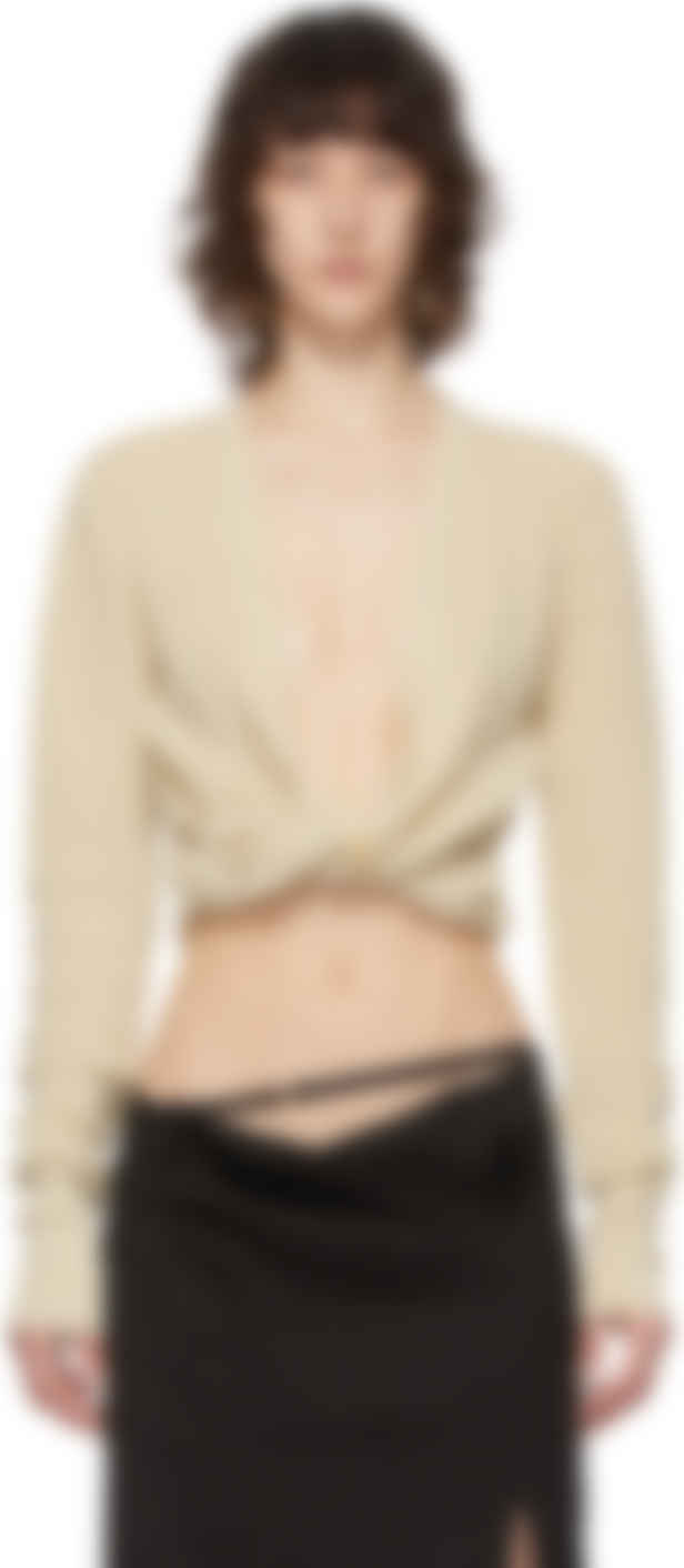 jacquemus white cardigan