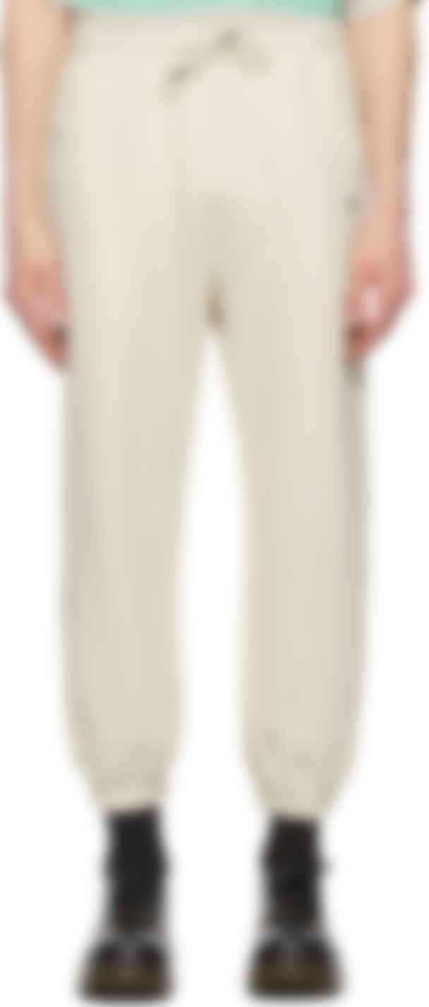 Drole De Monsieur ベージュ ロゴ スウェットパンツ Ssense 日本