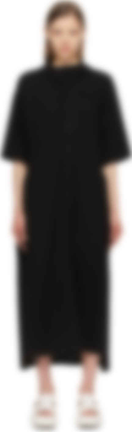 Yohji Yamamoto - Black 30 Ultima Hooded Long Dress