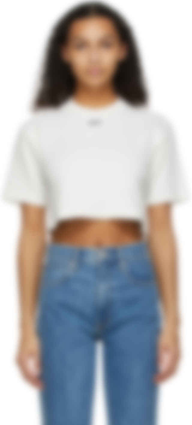 off white cropped t shirt