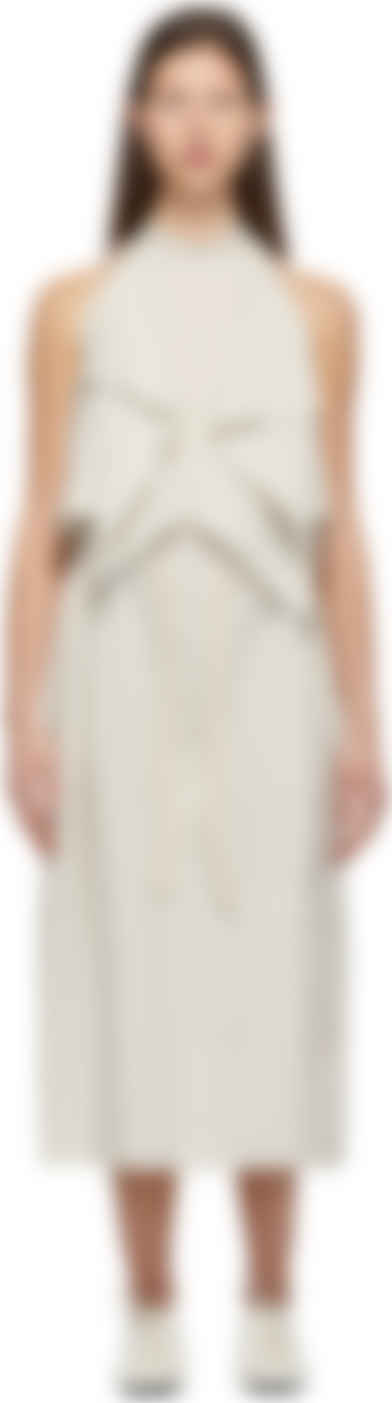 robe sans manche blanche