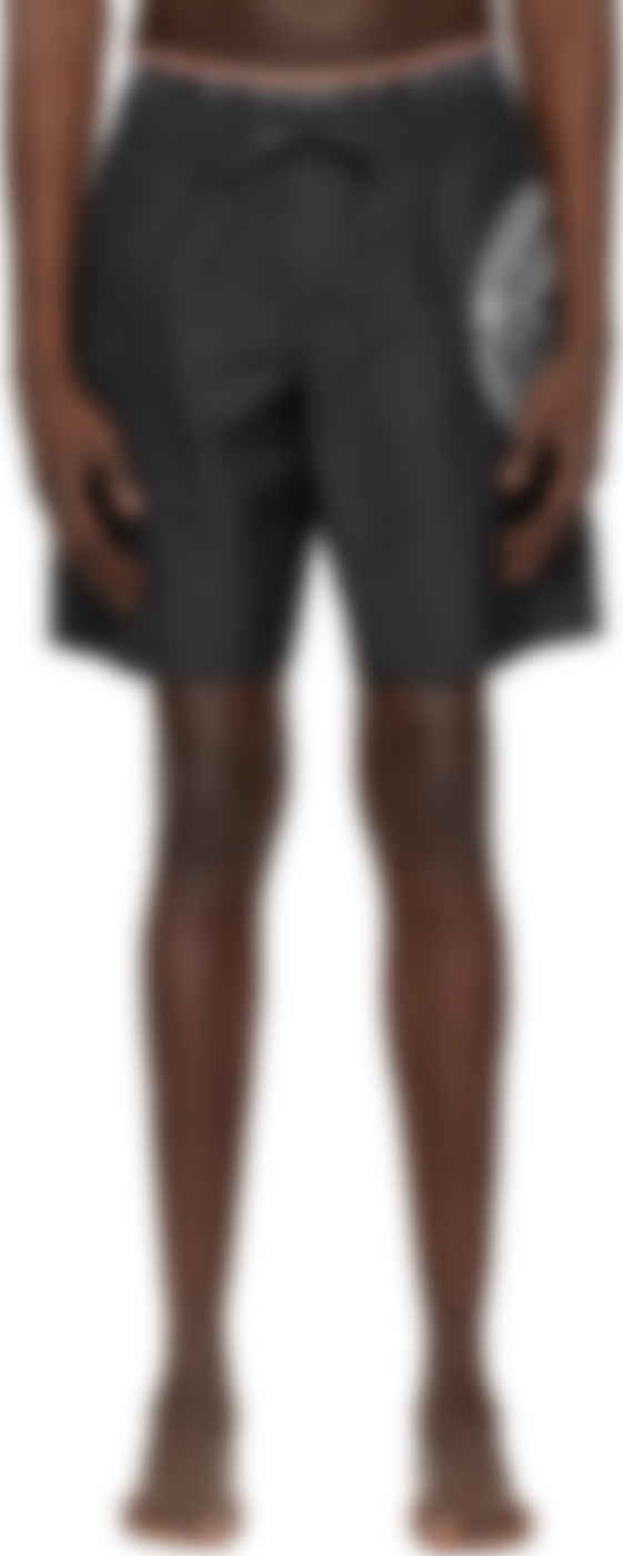 black versace swim shorts