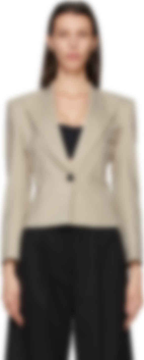 Short wool blazer clearance