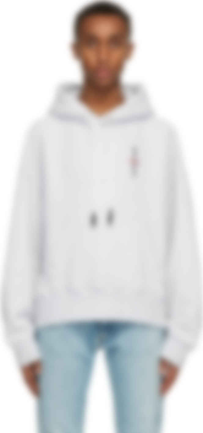 palm angels grey hoodie