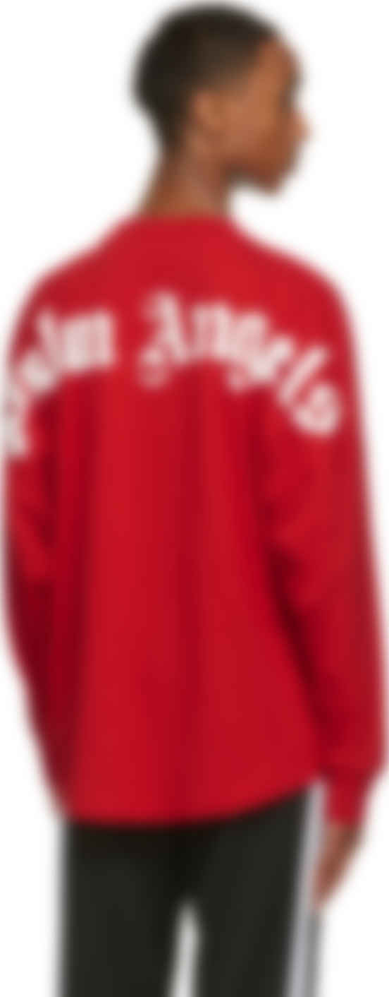 palm angels red shirt
