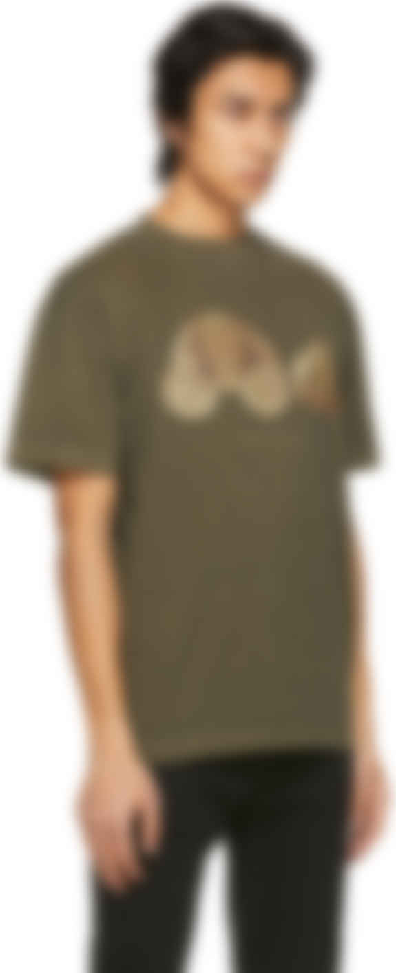 Khaki Bear T-Shirt by Palm Angels on Sale