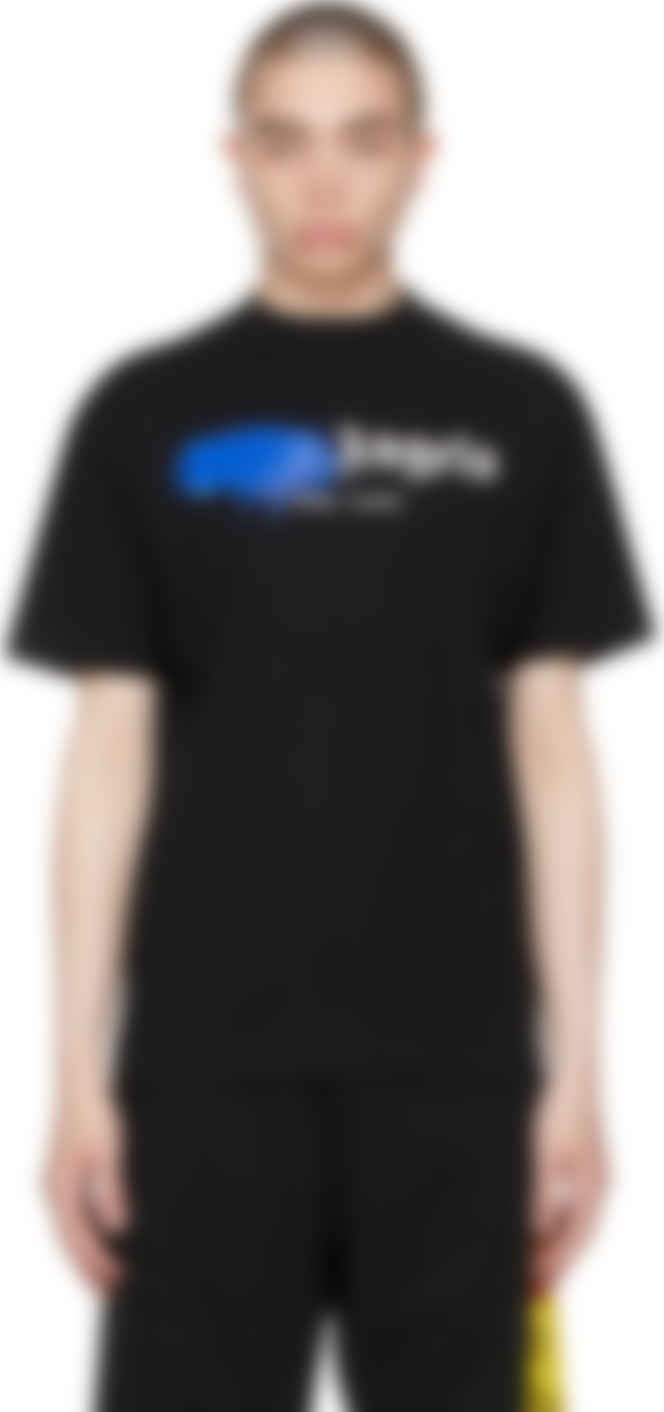 palm angels sprayed logo t shirt