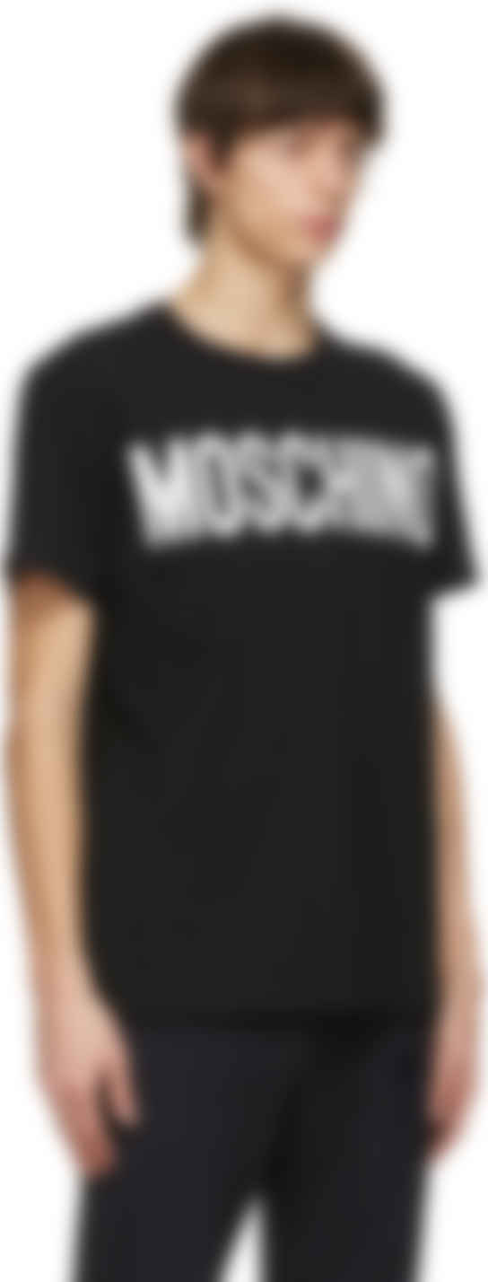 black and white moschino t shirt