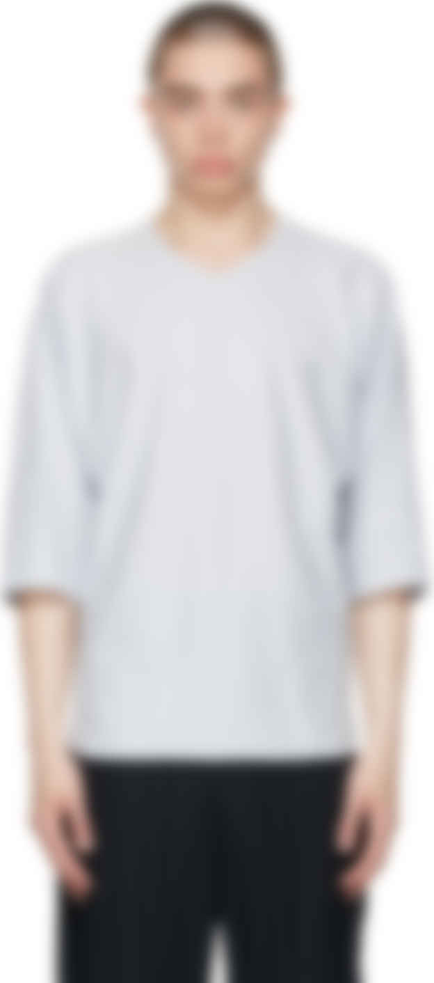 Ssense 折扣季 Homme Plisse Issey Miyake 灰褐色七分袖t 恤加入折扣