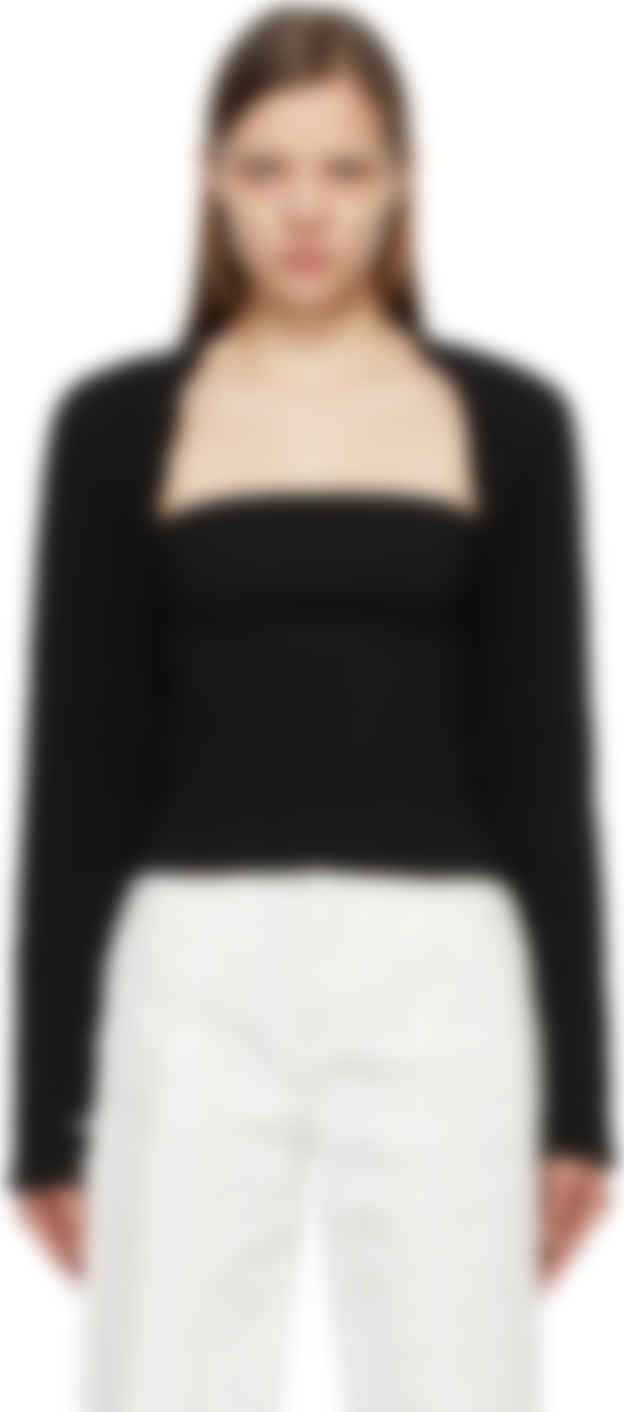 black knit bolero