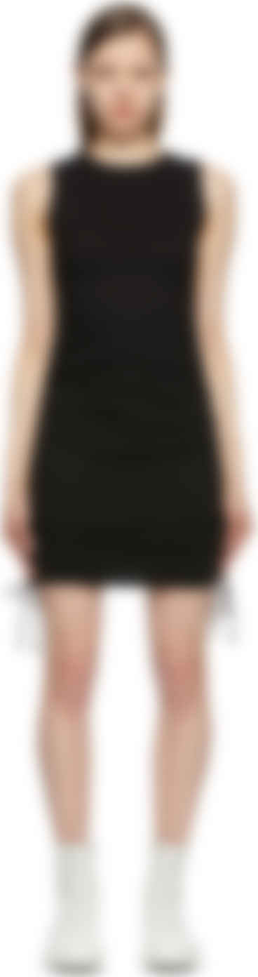 black cotton tank dress