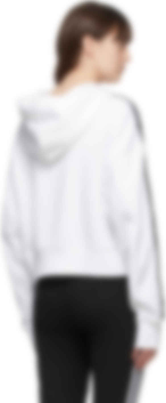 White Adicolor Cropped Hoodie 