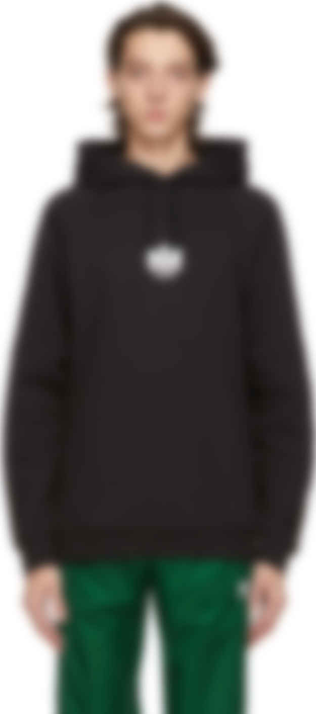 black trefoil hoodie