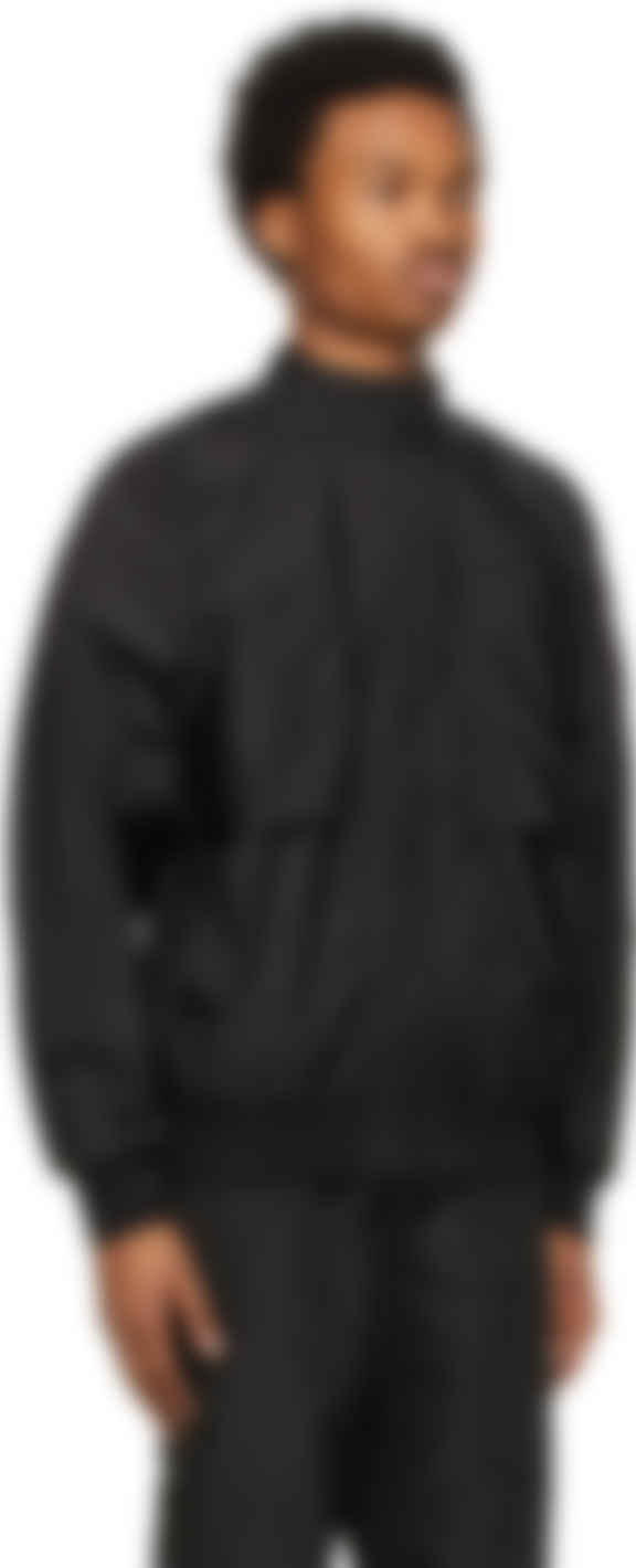 Black Nylon Track Jacket