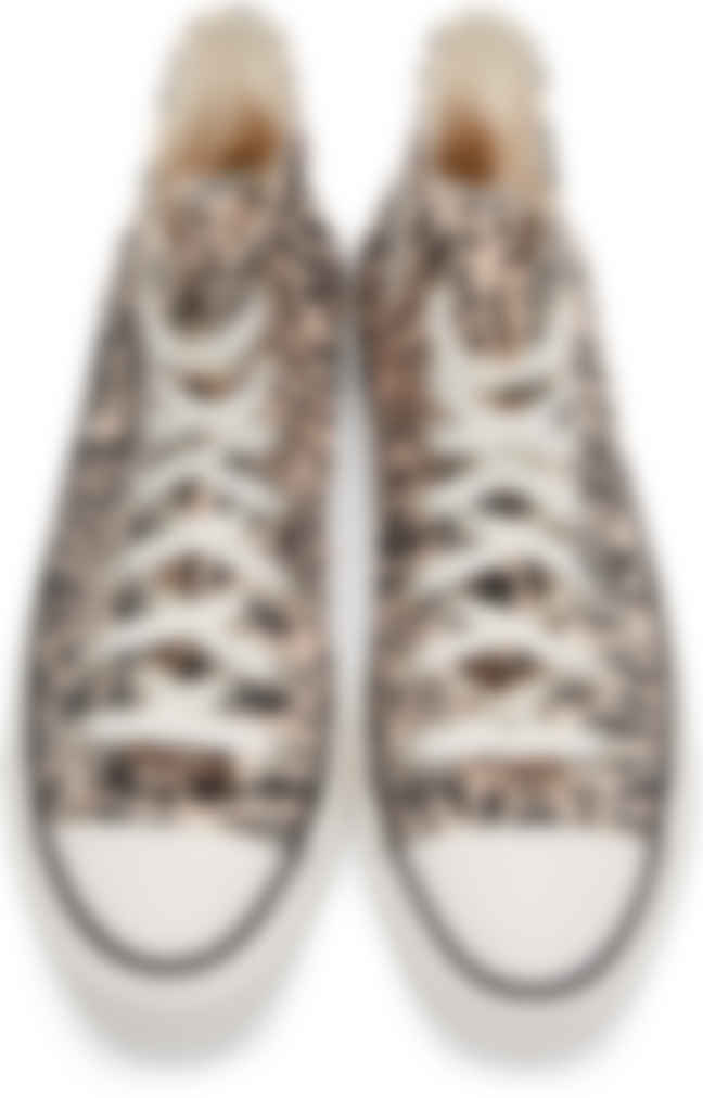 Baskets roses et noires Chuck Taylor All Star Lift Platform High Converse  en solde