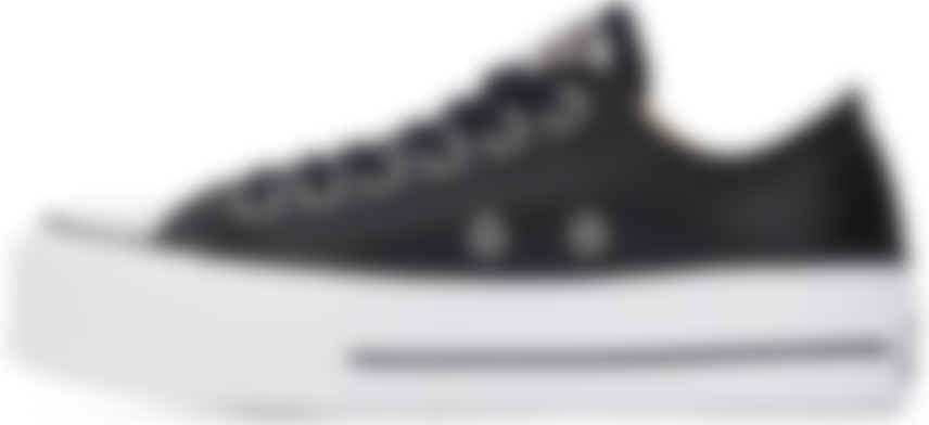 black leather chuck taylors low