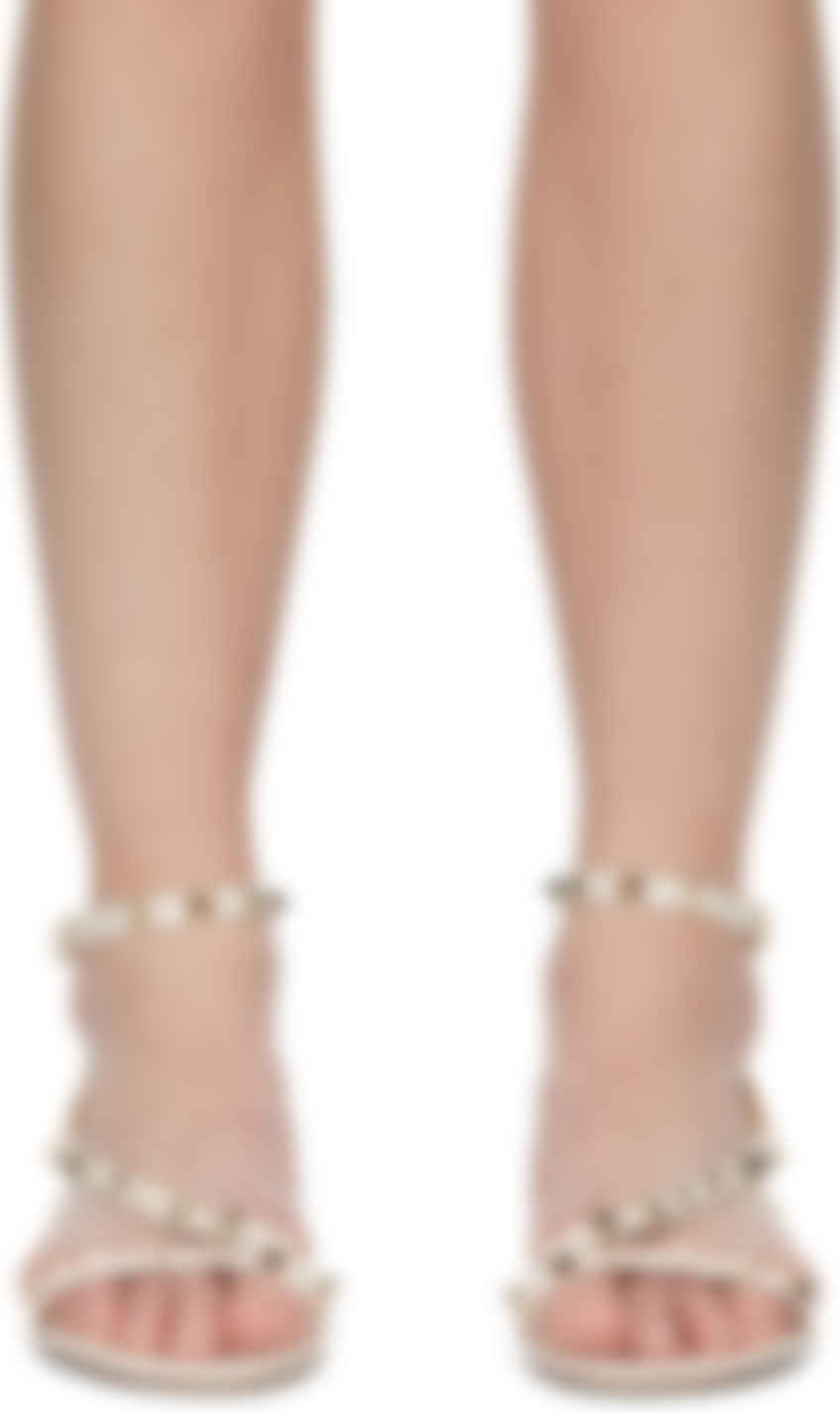 off white flat sandals