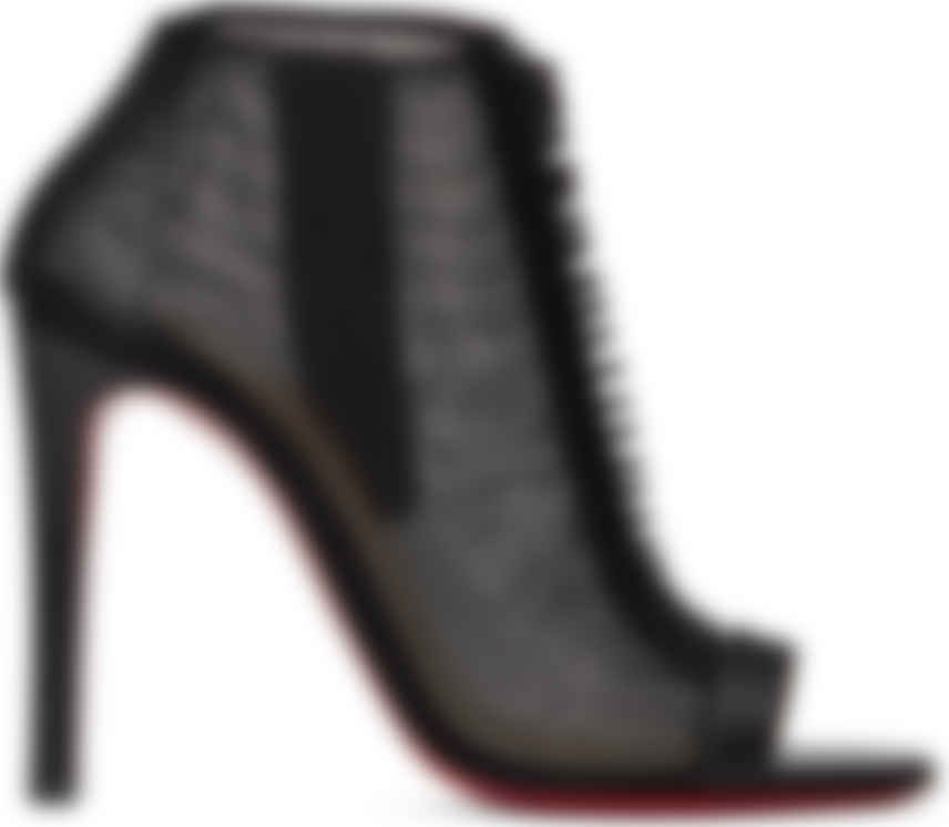 Louboutin: Black 100 Heels | SSENSE