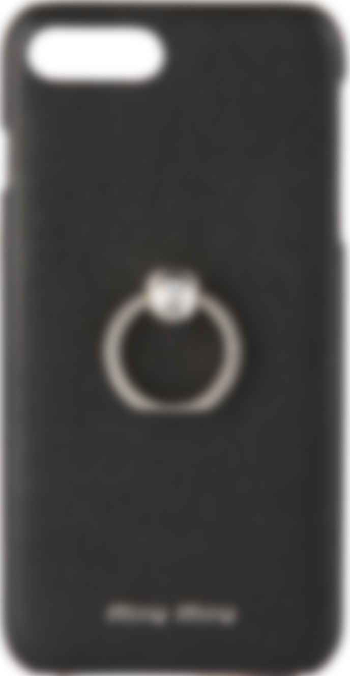 Black Madras Crystal Ring Iphone 7 Plus 8 Plus Case By Miu Miu Ssense Uk