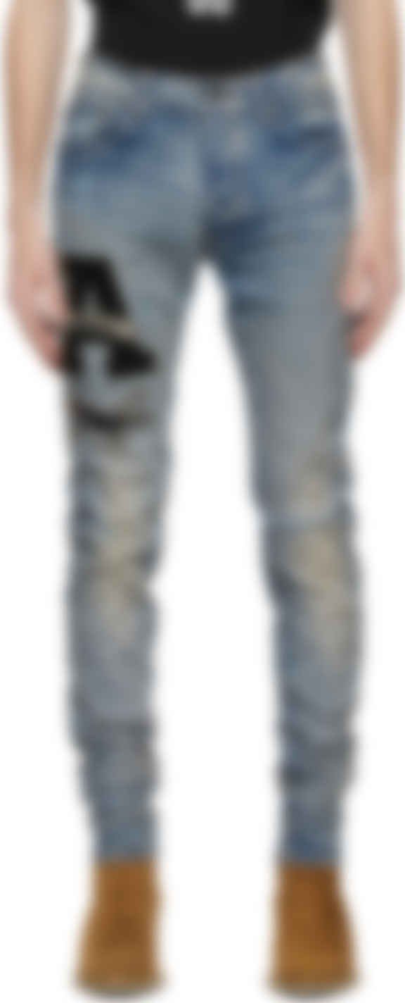 amiri light blue jeans