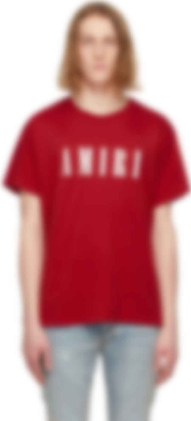 Amiri レッド Core ロゴ T シャツ Ssense 日本
